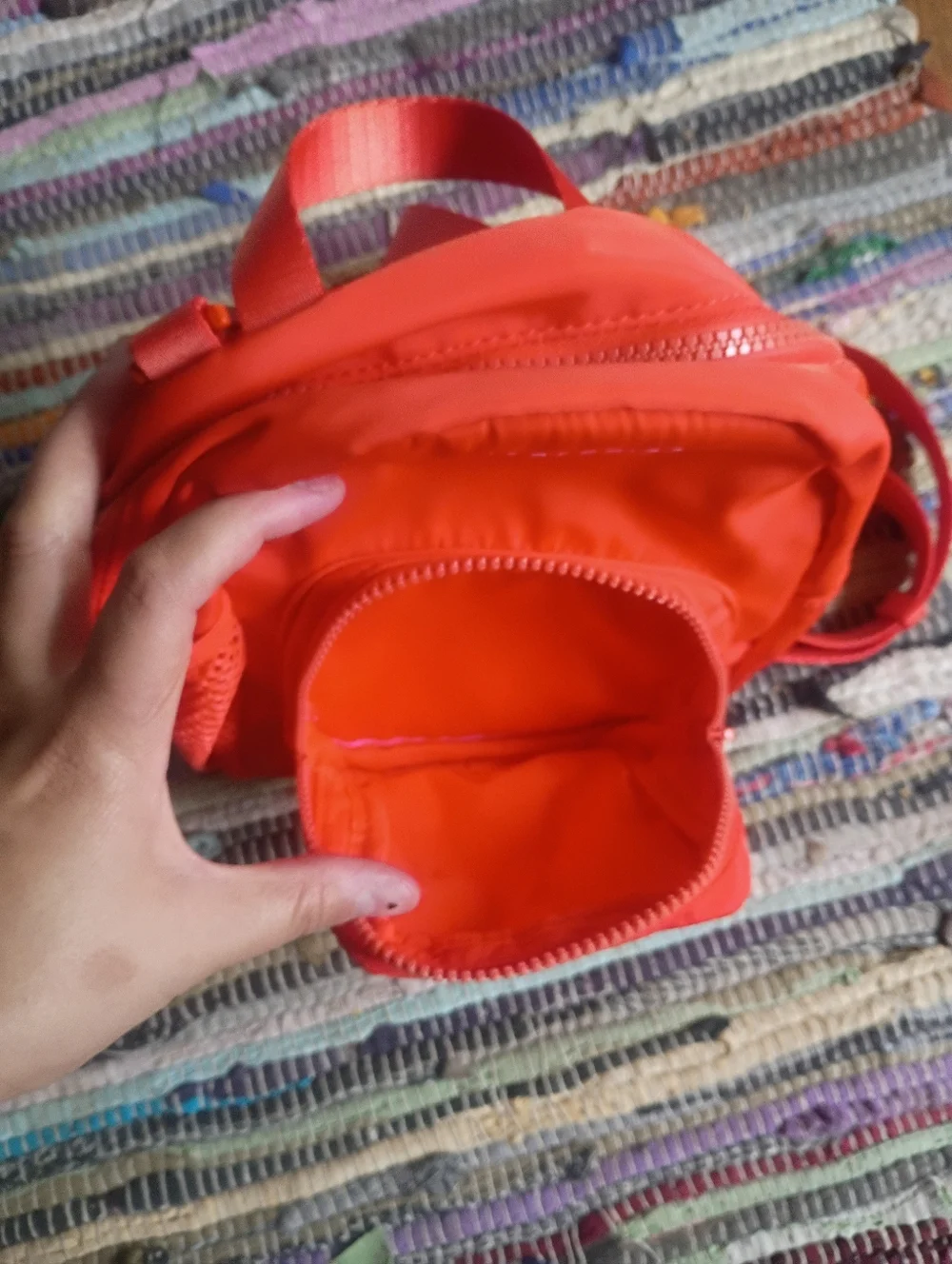 Fabletics Orange Mini Backpack - Picture 4 of 4